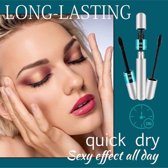 New Lash Cosmetics Vibely 4D Mascara w/ Dual Brushes For Long, Voluminous Lashes - Picture 2 of 15